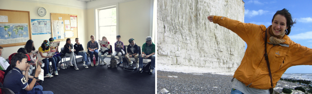 In the classroom and on the beach by the Seven Sisters cliffs