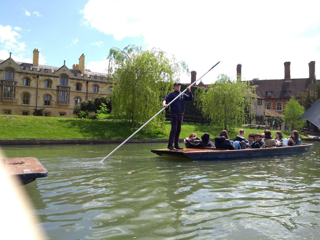 punting in Cambridge